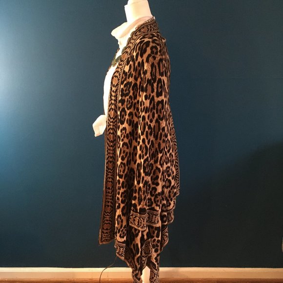 Ruby Road Leopard Print Lightweight Cardigan - Picture 3 of 5